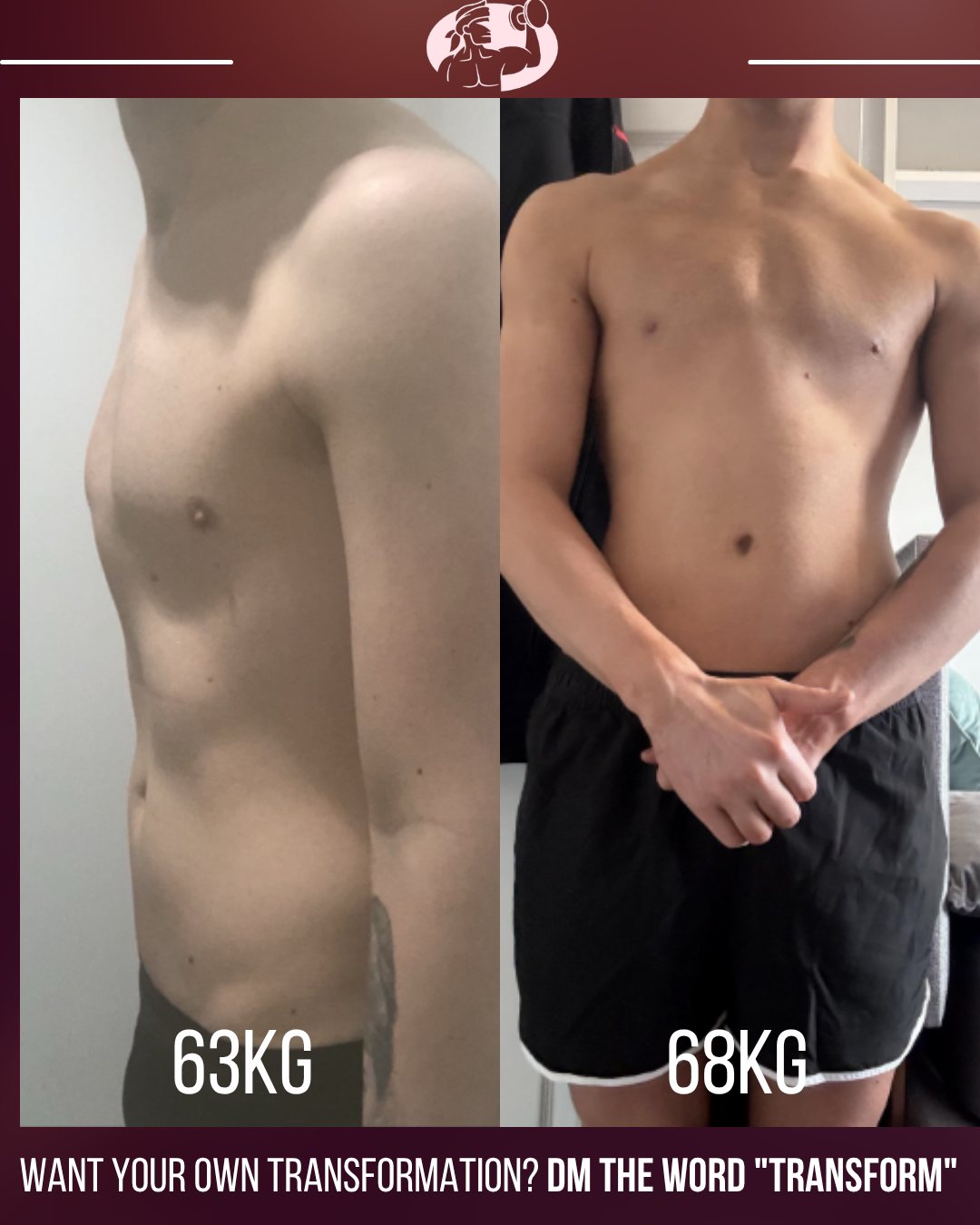 Matthew before and after transformation