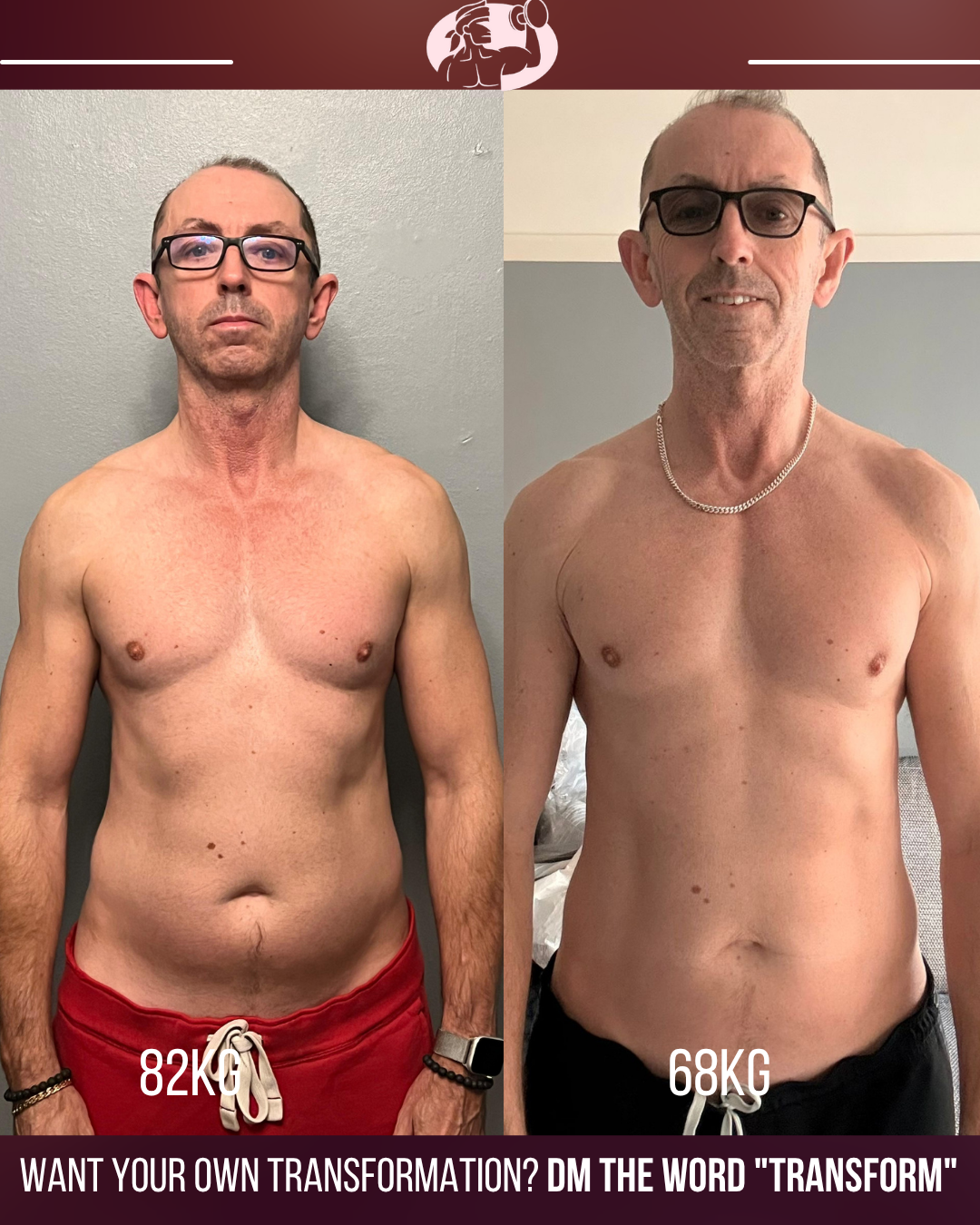 Steve before and after transformation