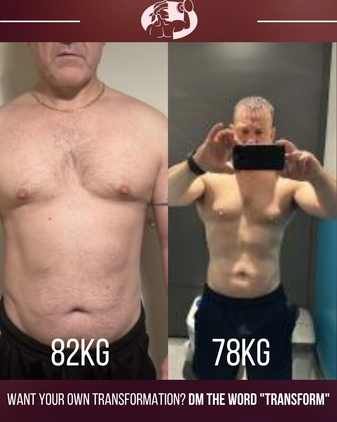 Dave before and after transformation